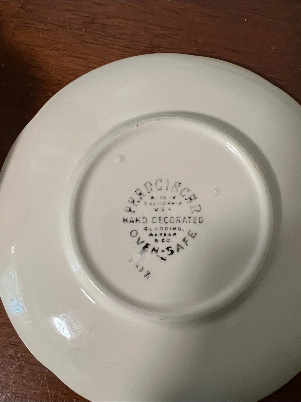 Franciscan teacup matching